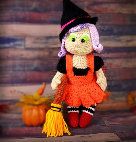 Witch doll made with crochet